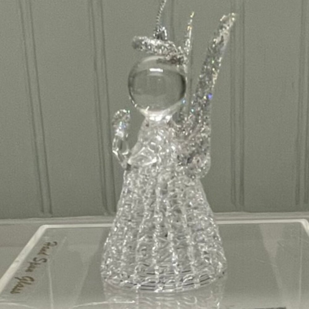 Unique Treasure Ornaments Spun Glass Angel Ornament - Picture 2 of 9